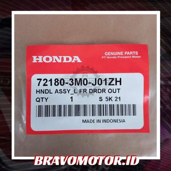Original 72180 3M0 J01ZH Door handle OUTER depan kiri RV3