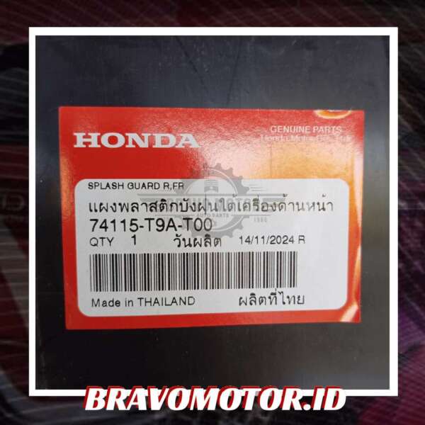 Original 74115 T9A T00 Splash guard depan kanan GM6