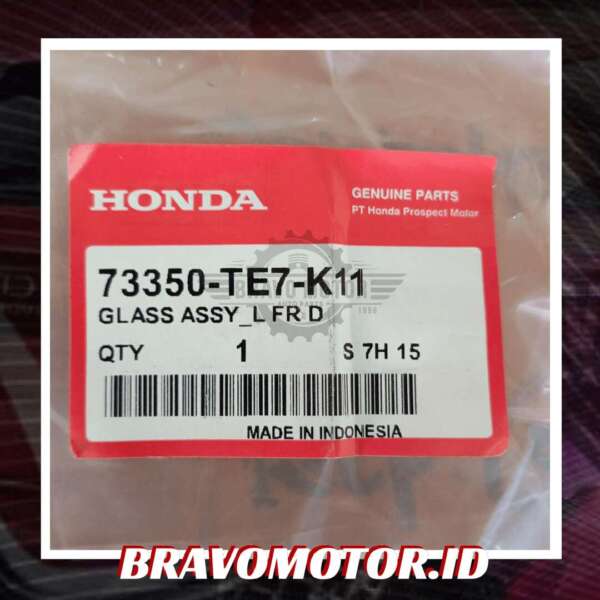 Original 73350 TE7 K11 Glass Assy Door / Kaca Pintu depan kiri DD4