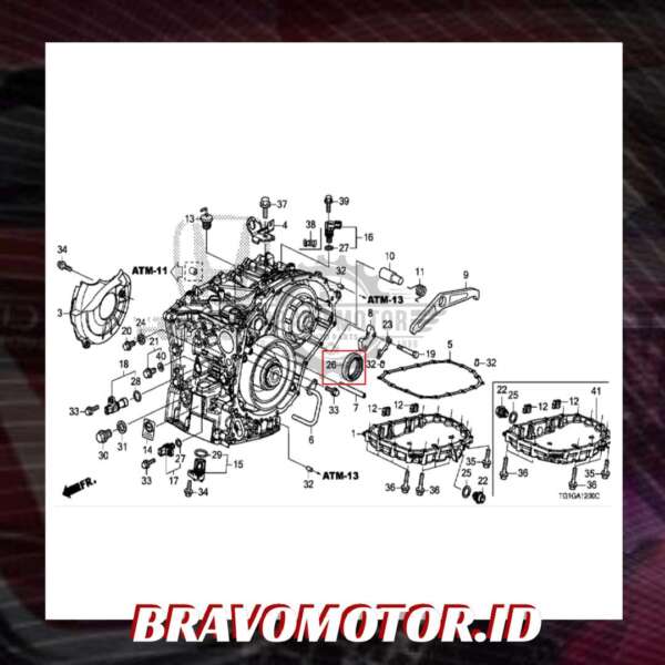 Original 91206 5T0 004 35X55X8 Seal transmisi kanan