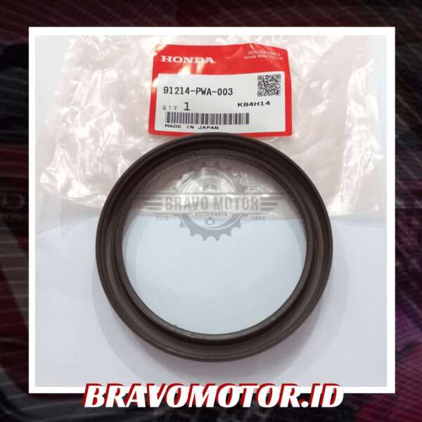 Original 91214 PWA 003(Y01) (Substitusi 91214 PNA 014/91214 RB0 003) 80X98X10 Seal crankshaft belakang