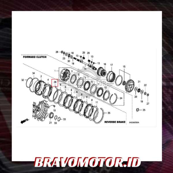 Original 90613 P4V 000 150mm Circlip Internal GD3/GD8