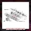Original 22545 PWR 013 Kampas Matic / Disk Reverse Brake GD3/GD8