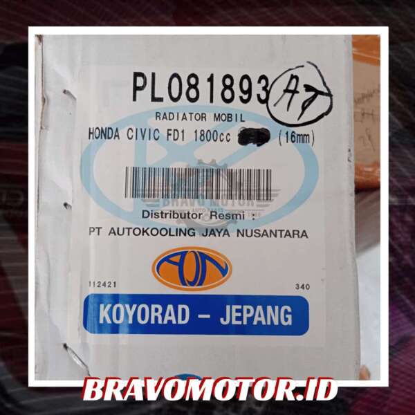 Koyorad PL081893 Radiator matik FD1