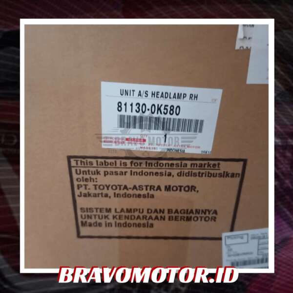 Original 81130 0K580 Head lamp kanan Innova Reborn 2023