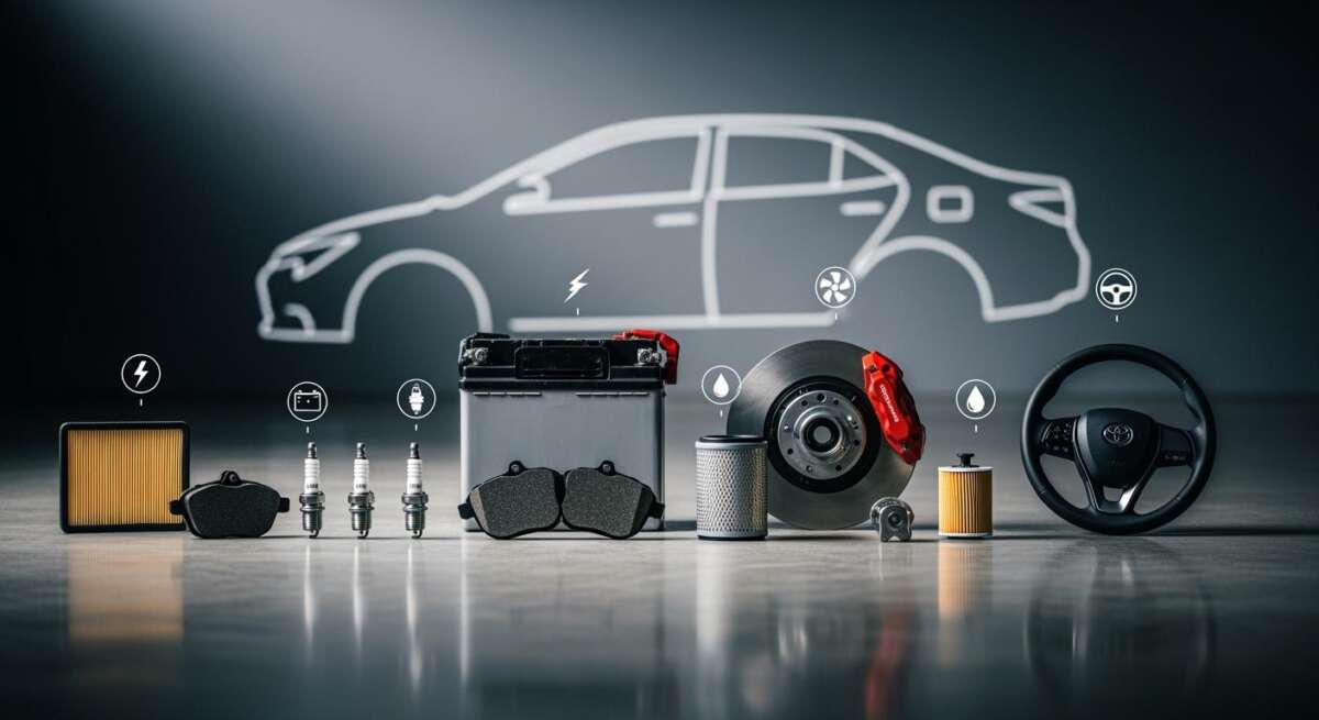 Apa Saja Komponen Onderdil Mobil Toyota yang Penting