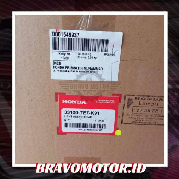 Original 33100 TE7 K91 Head lamp kanan DD1