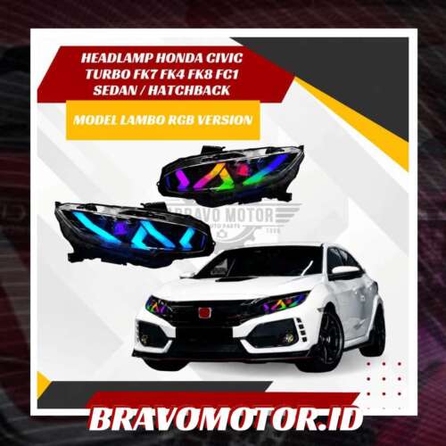 NoBrand 33100 TEC Q01&33150 TEC Q01 Variasi Lambo Style Head lamp kiri&RH FK4