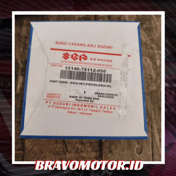 Original 12140 75112 050 Ring piston 50 Karimun Kotak