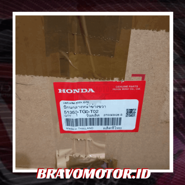 Original 51350-TG0-T02 (Substitusi 51350-TF0-030) Lower arm assy depan kanan-2 Original 51350 TG0 T02 (Substitusi 51350 TF0 030) Lower arm assy depan kanan